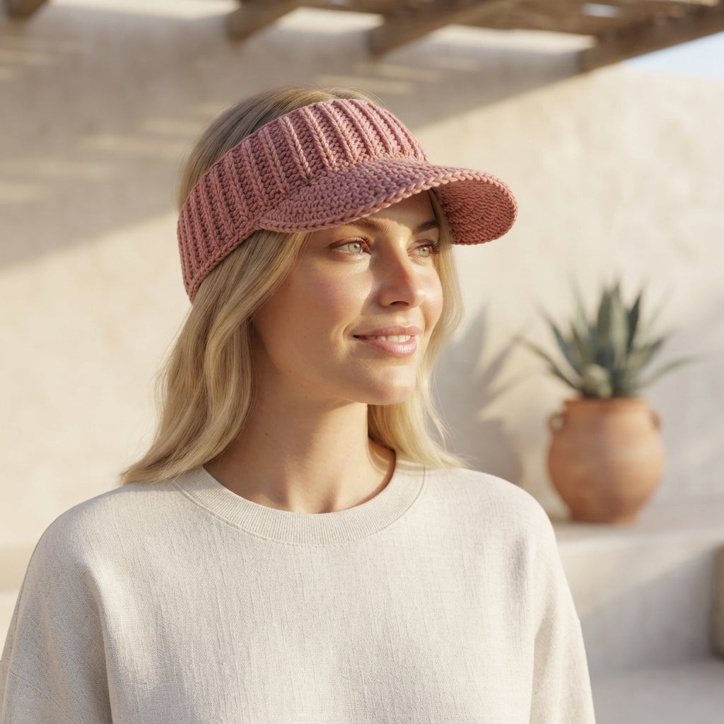 Trendy Sun Visor | Crochet Visor Pattern — Design 9