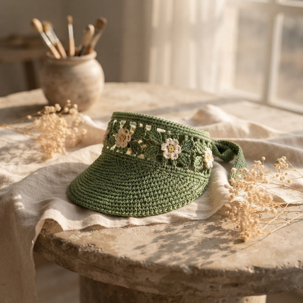 Charming Sun Visor Design | Crochet PDF Pattern