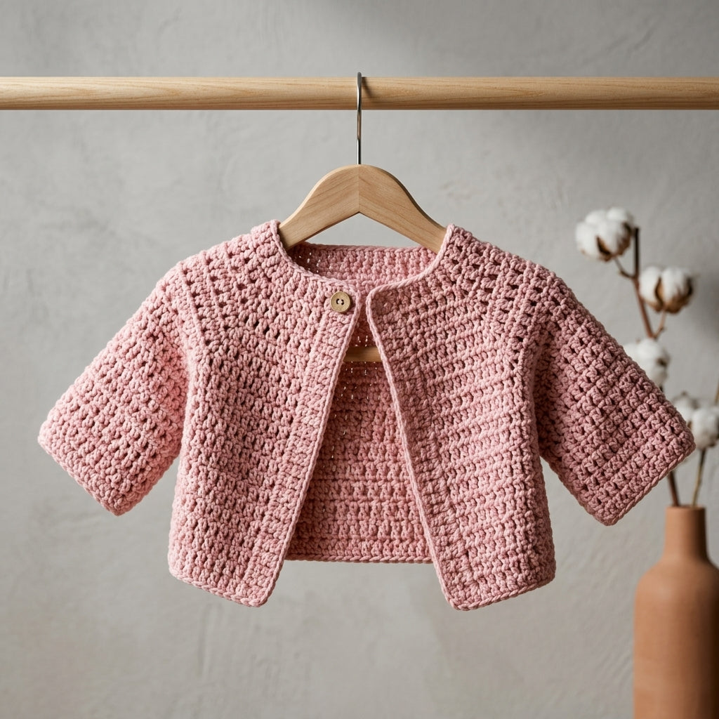 Cardigan Sweater Beginner Baby Cardigan Classic v2 | Crochet Pattern PDF
