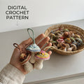 Tiny Mushroom Charm | Crochet Pattern Download