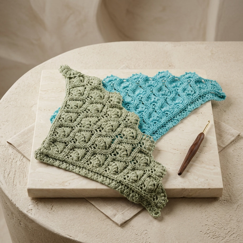 Beginner Flower Headscarf | Crochet Pattern PDF