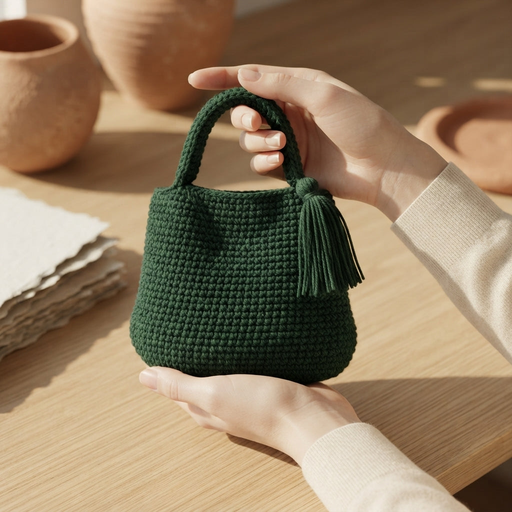 Handbag Textured Purse | Crochet Pattern PDF