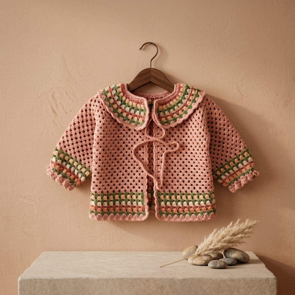 Raglan Baby Cardigan | Crochet Pattern PDF