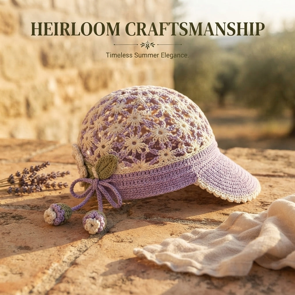 Pretty Ponytail Visor | Crochet Summer Pattern