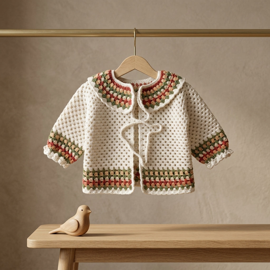 Raglan Baby Cardigan | Crochet Pattern PDF