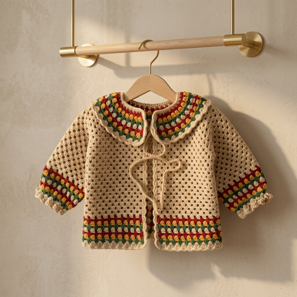 Raglan Baby Cardigan | Crochet Pattern PDF