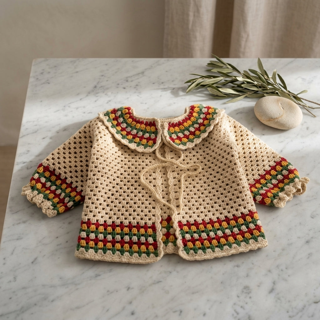 Raglan Baby Cardigan | Crochet Pattern PDF