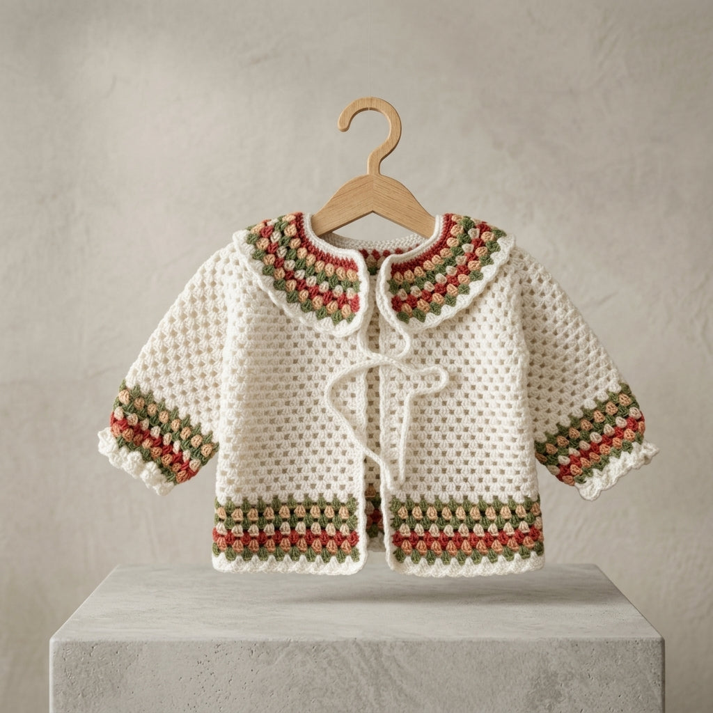 Raglan Baby Cardigan | Crochet Pattern PDF