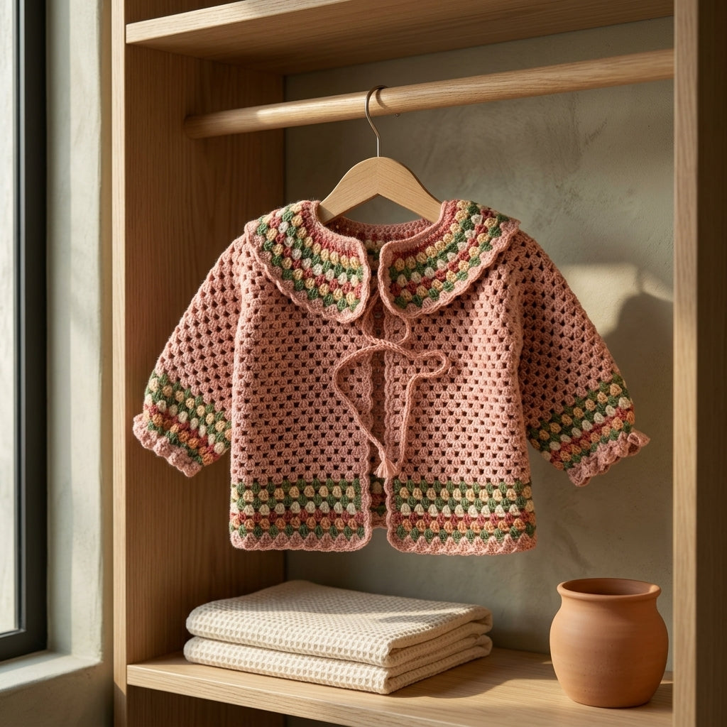 Raglan Baby Cardigan | Crochet Pattern PDF