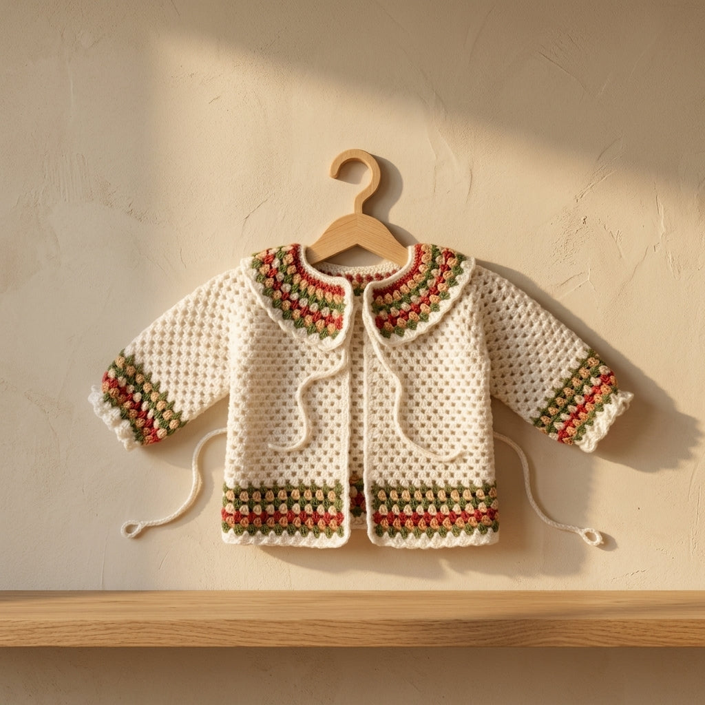 Raglan Baby Cardigan | Crochet Pattern PDF