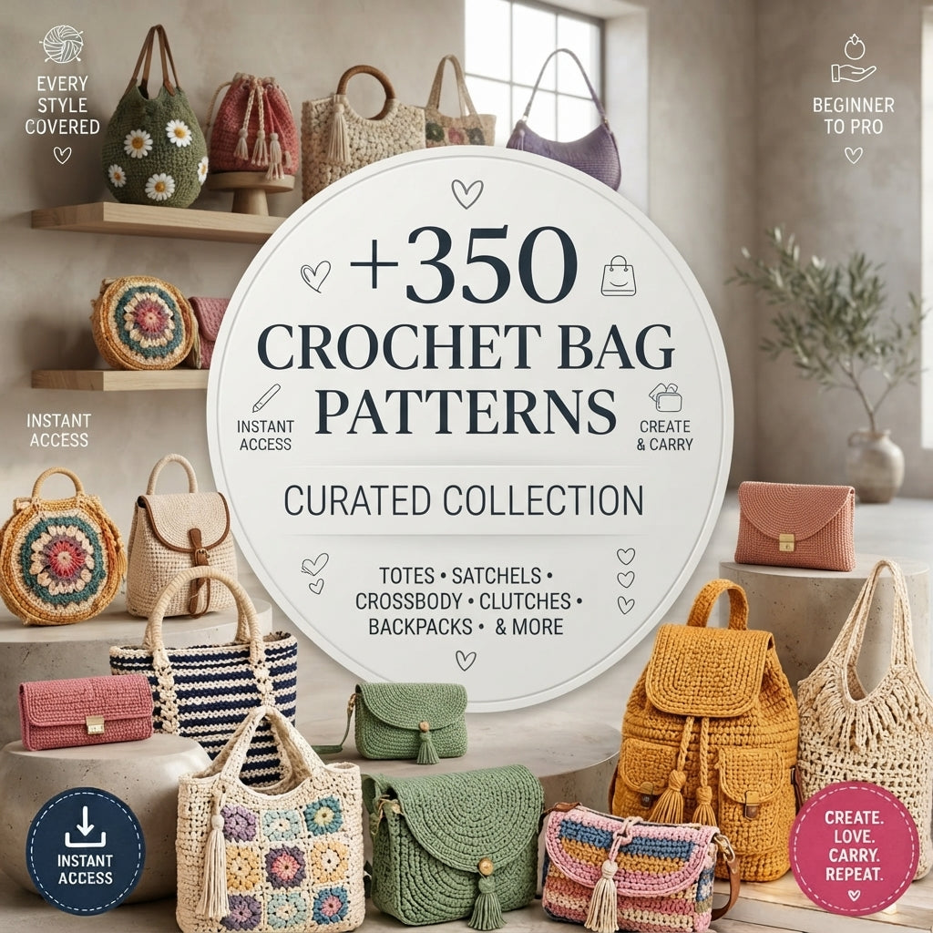 Shoulder Bag Crossbody Tote | Crochet Pattern PDF
