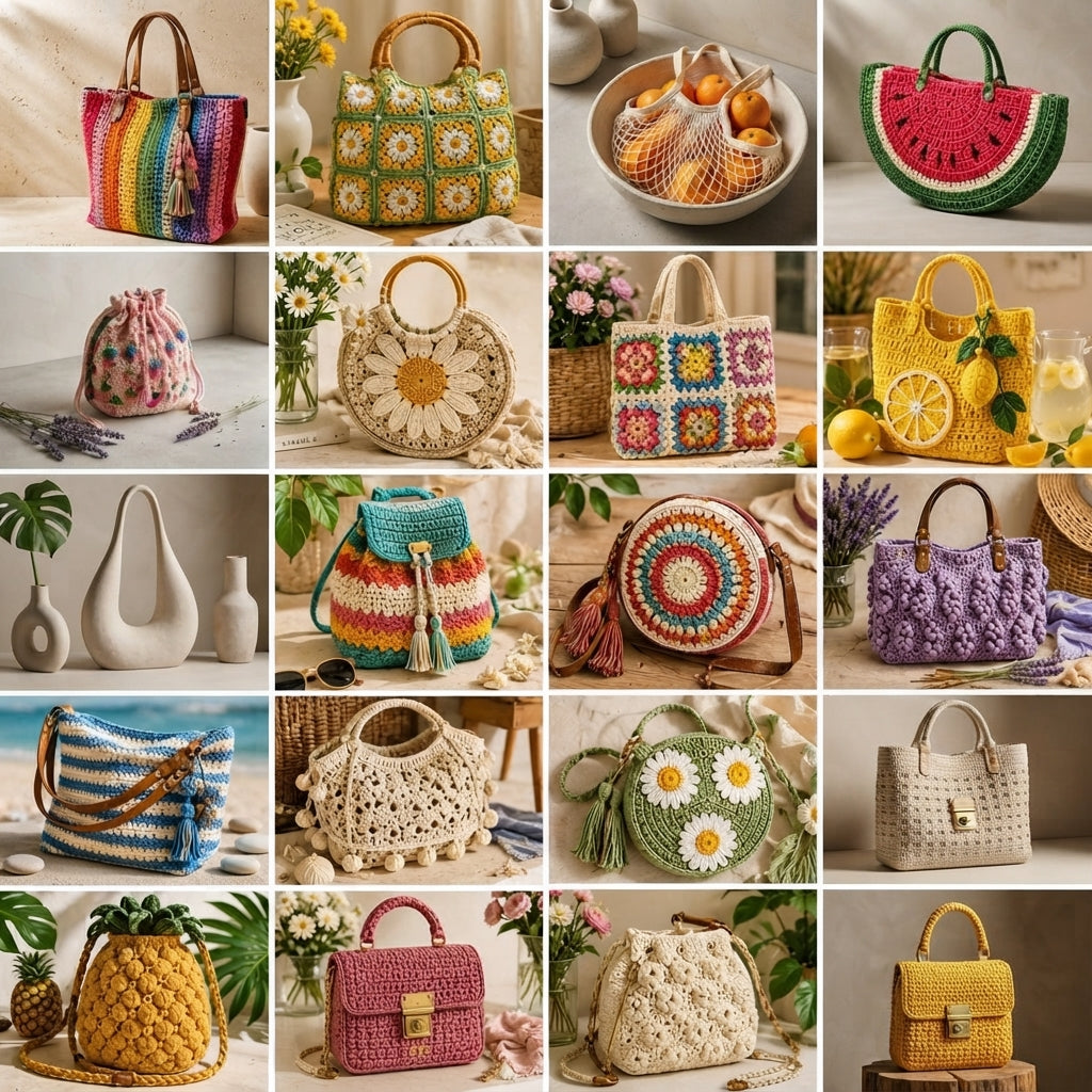 Shoulder Bag Crossbody Tote | Crochet Pattern PDF