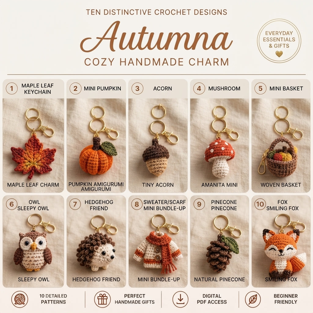 Pretty Keychain Charm | Handmade Crochet Pattern — Design 4