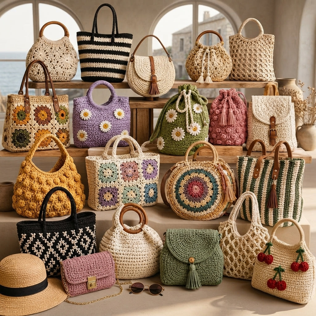 Shoulder Bag Crossbody Tote | Crochet Pattern PDF