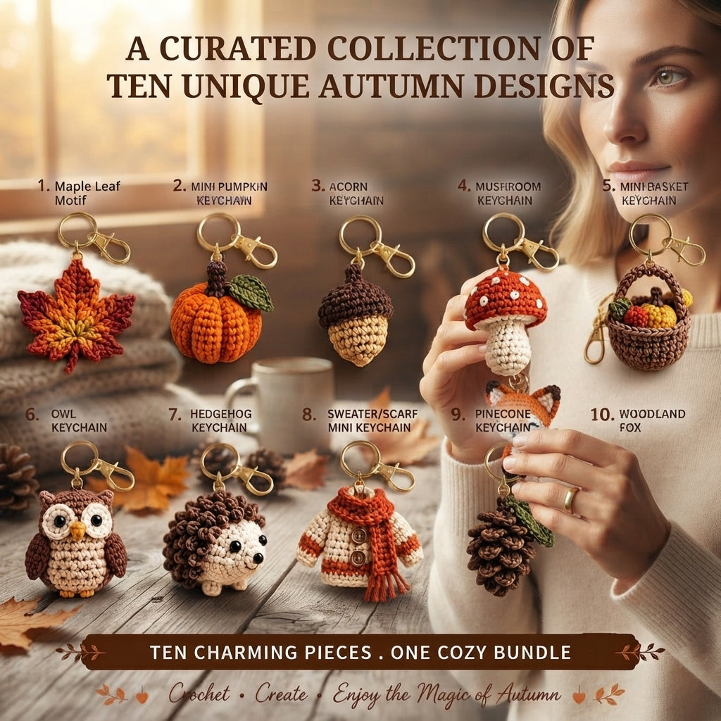 Pretty Keychain Charm | Handmade Crochet Pattern — Design 4