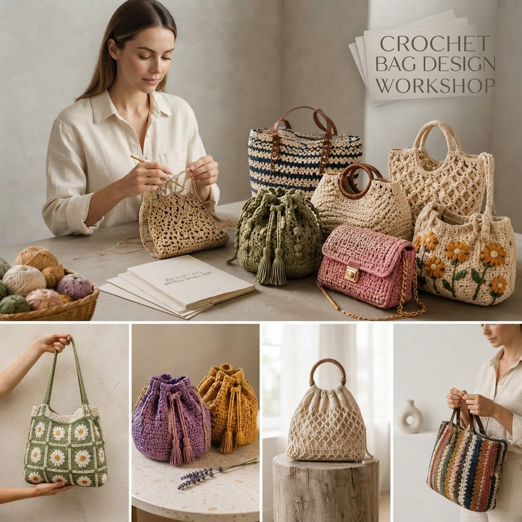 Shoulder Bag Crossbody Tote | Crochet Pattern PDF