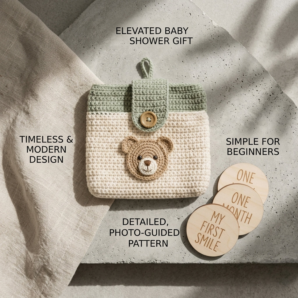 Bear Ears Baby Cardigan Bear Ears v6 | Crochet Pattern PDF