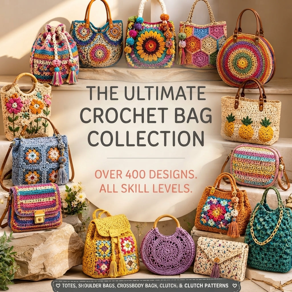 Shoulder Bag Crossbody Tote | Crochet Pattern PDF