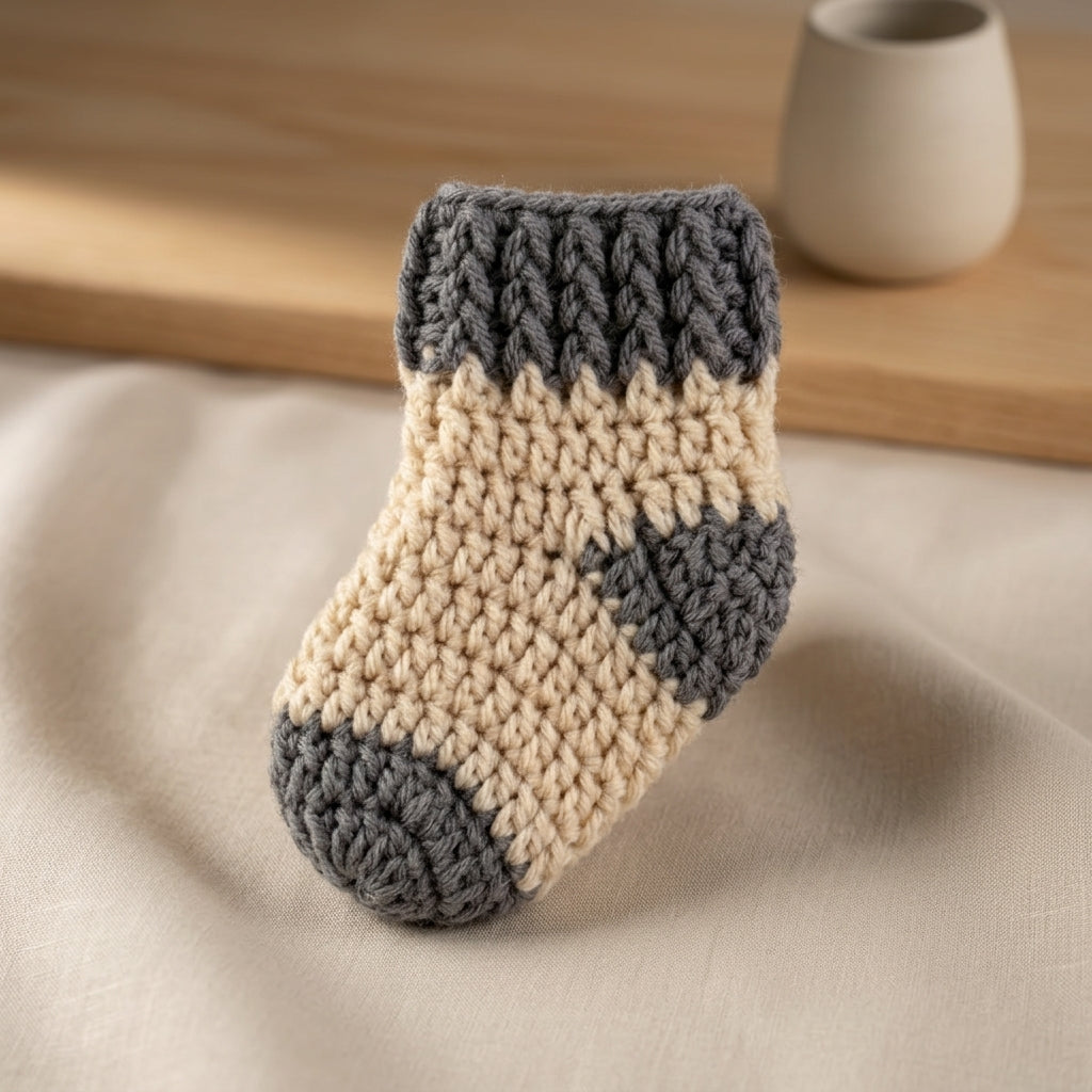Socks Beginner Socks Baby Crochet Pattern | Crochet Pattern PDF