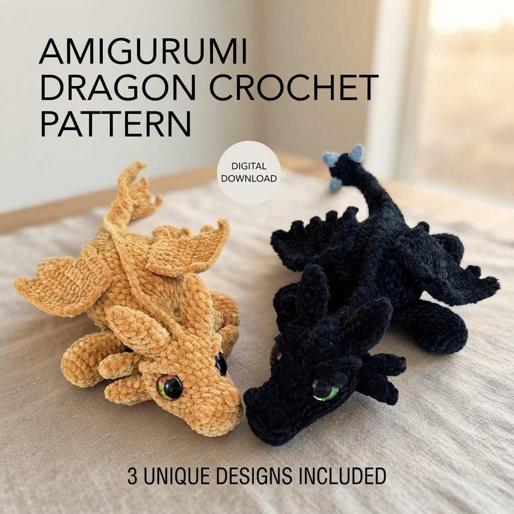 Amigurumi Little Dragon | Amigurumi Pattern PDF