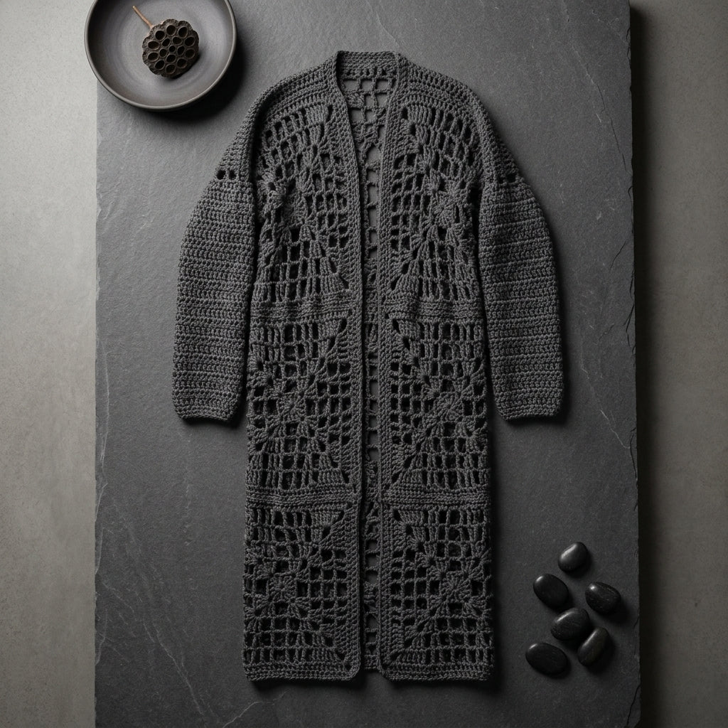 Graveyard Duster Goth Scarf | Crochet Pattern PDF