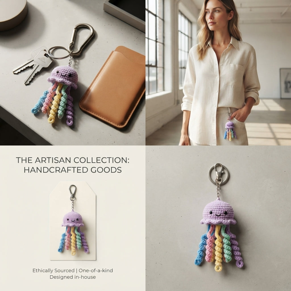 Playful Jellyfish Mini Charm | Amigurumi Pattern