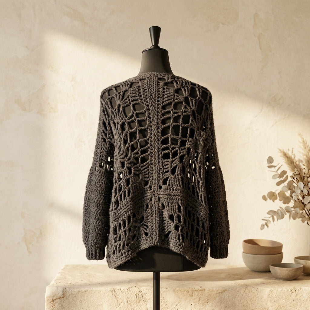 Graveyard Duster Goth Scarf | Crochet Pattern PDF