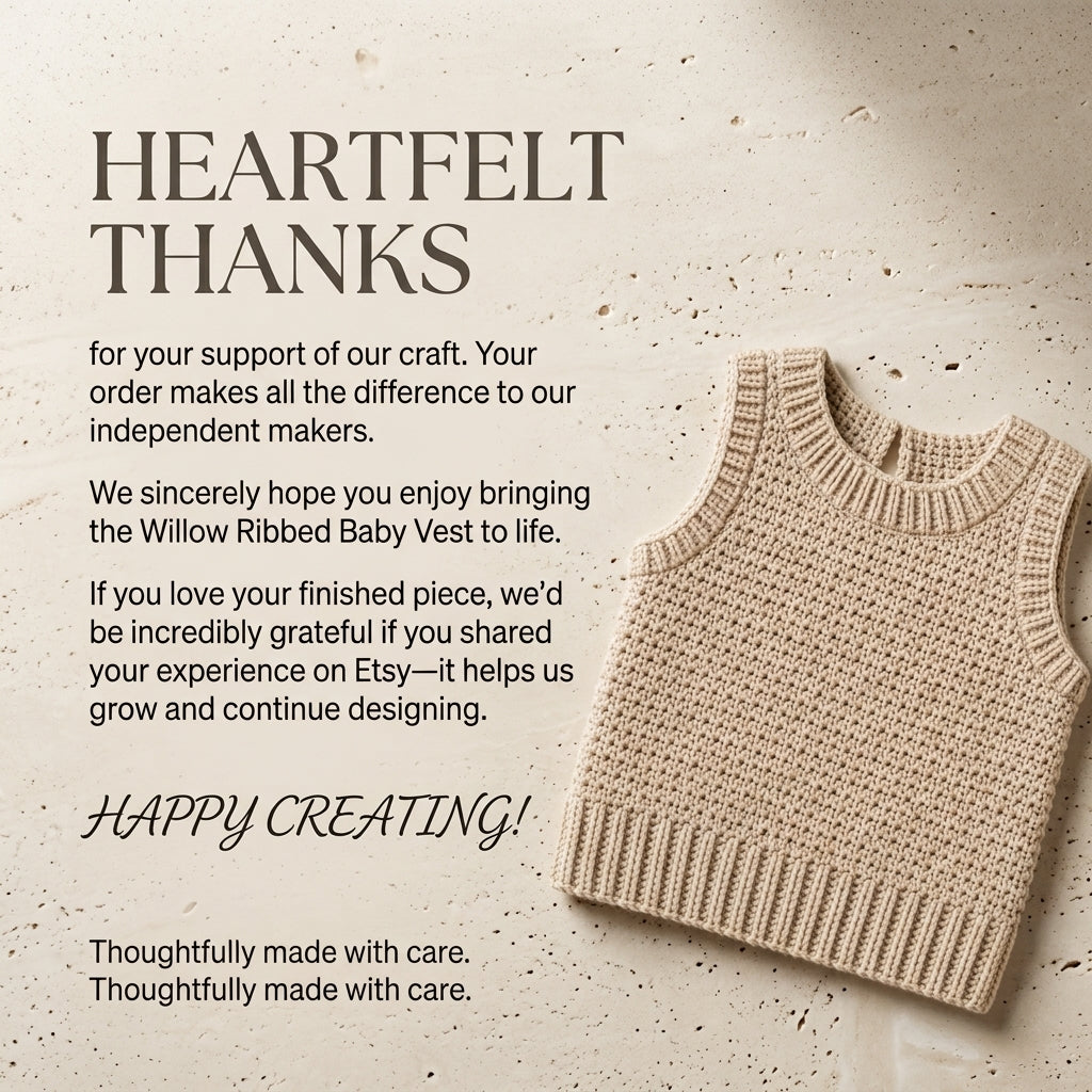 Vest Sweater Vest Baby Sweater | Crochet Pattern PDF