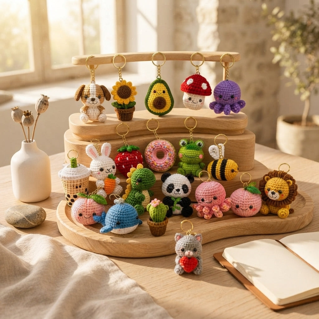 Mega 300 Crochet Keychain Patterns | PDF Bundle