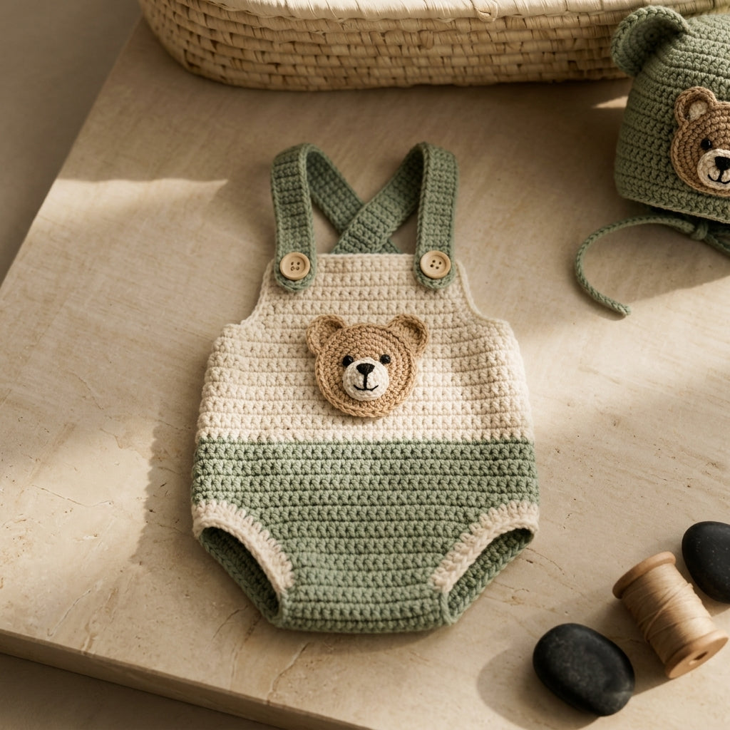 Bear Ears Baby Cardigan Bear Ears v6 | Crochet Pattern PDF