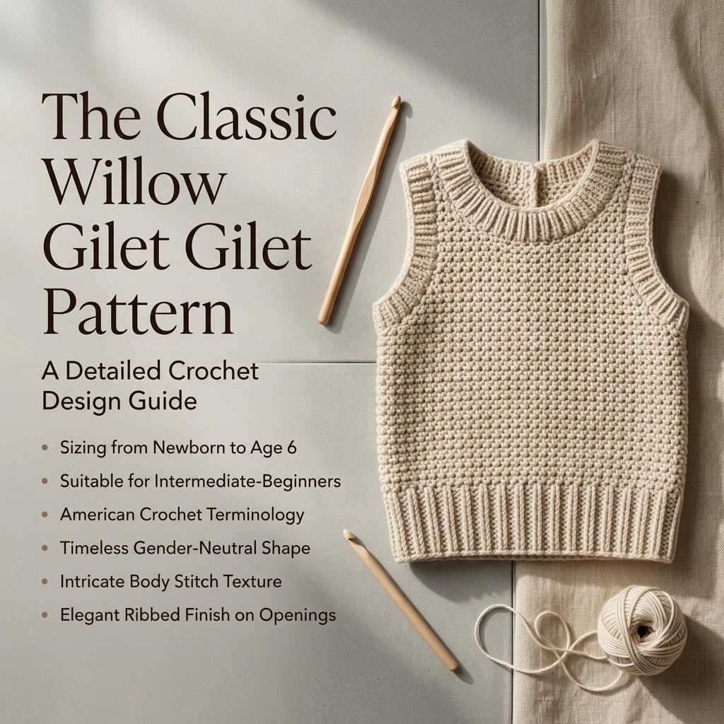 Vest Sweater Vest Baby Sweater | Crochet Pattern PDF