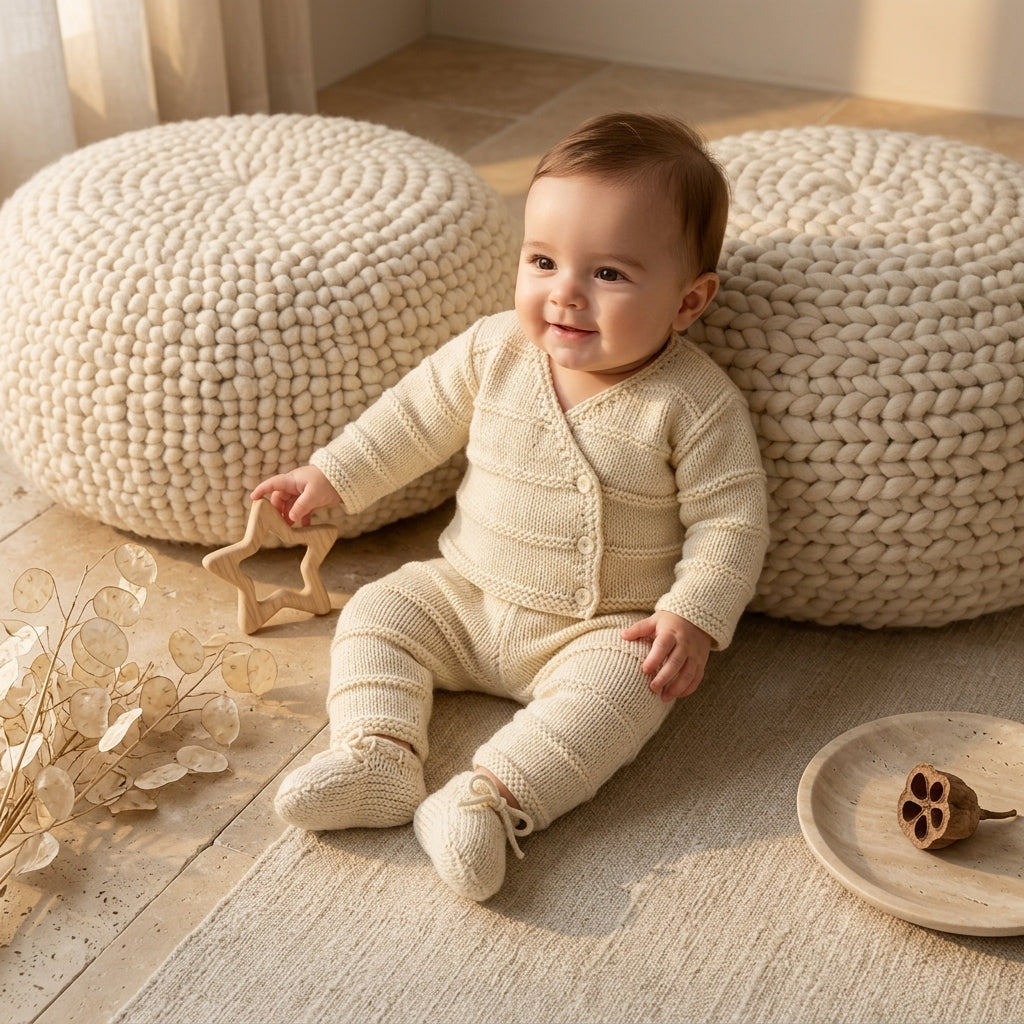 Textured Baby Cardigan Textured v3 | Crochet Pattern PDF