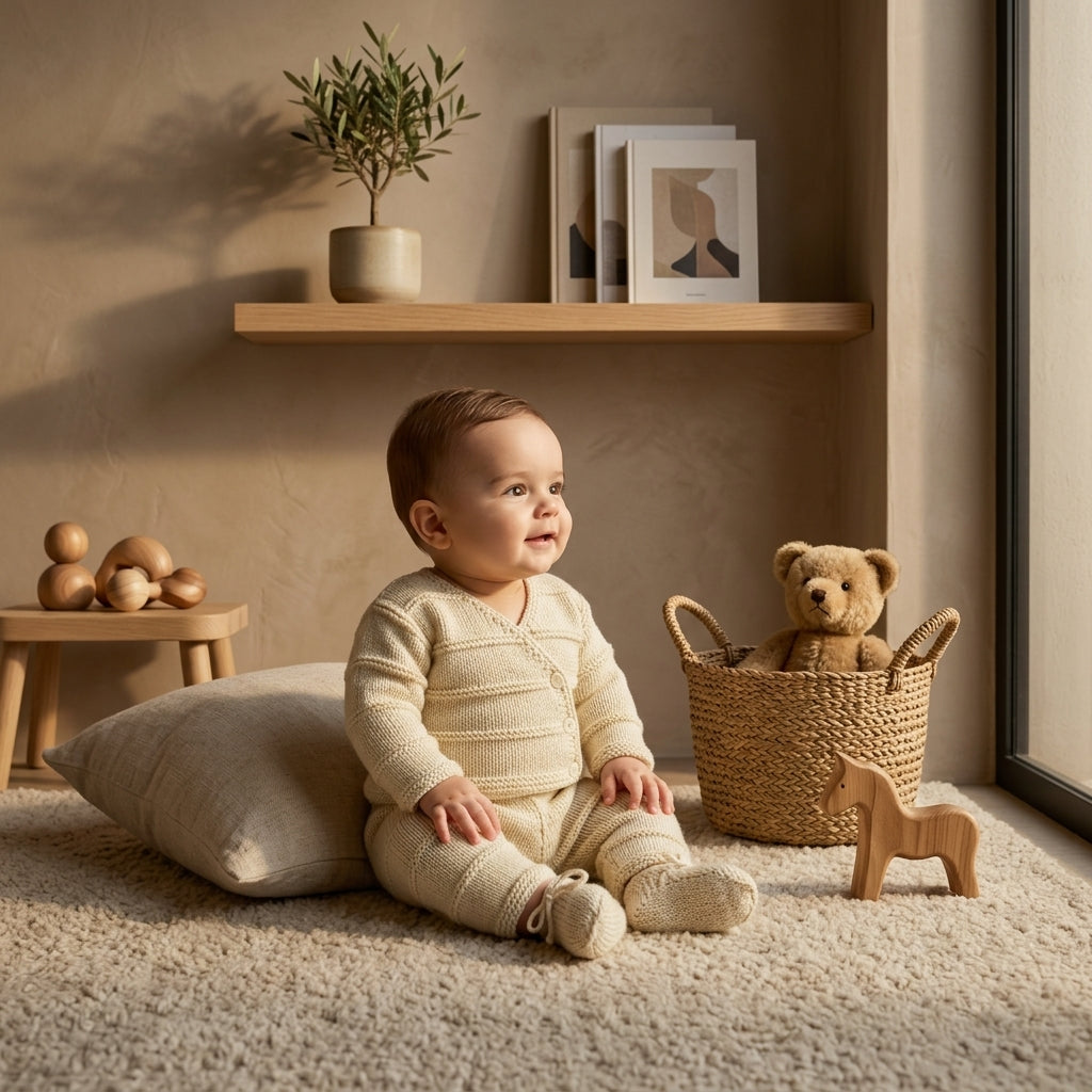 Textured Baby Cardigan Textured v3 | Crochet Pattern PDF