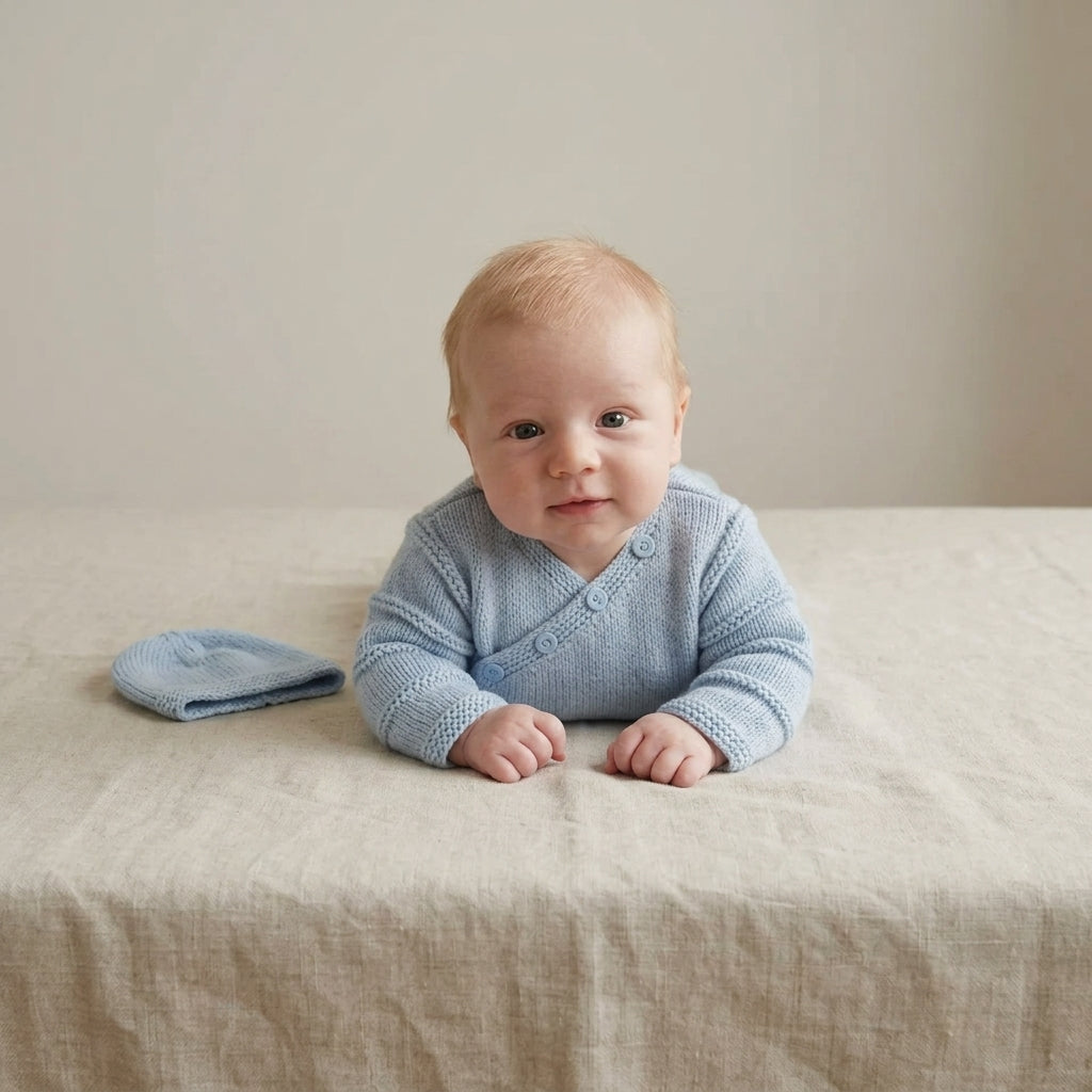 Textured Baby Cardigan Textured v3 | Crochet Pattern PDF