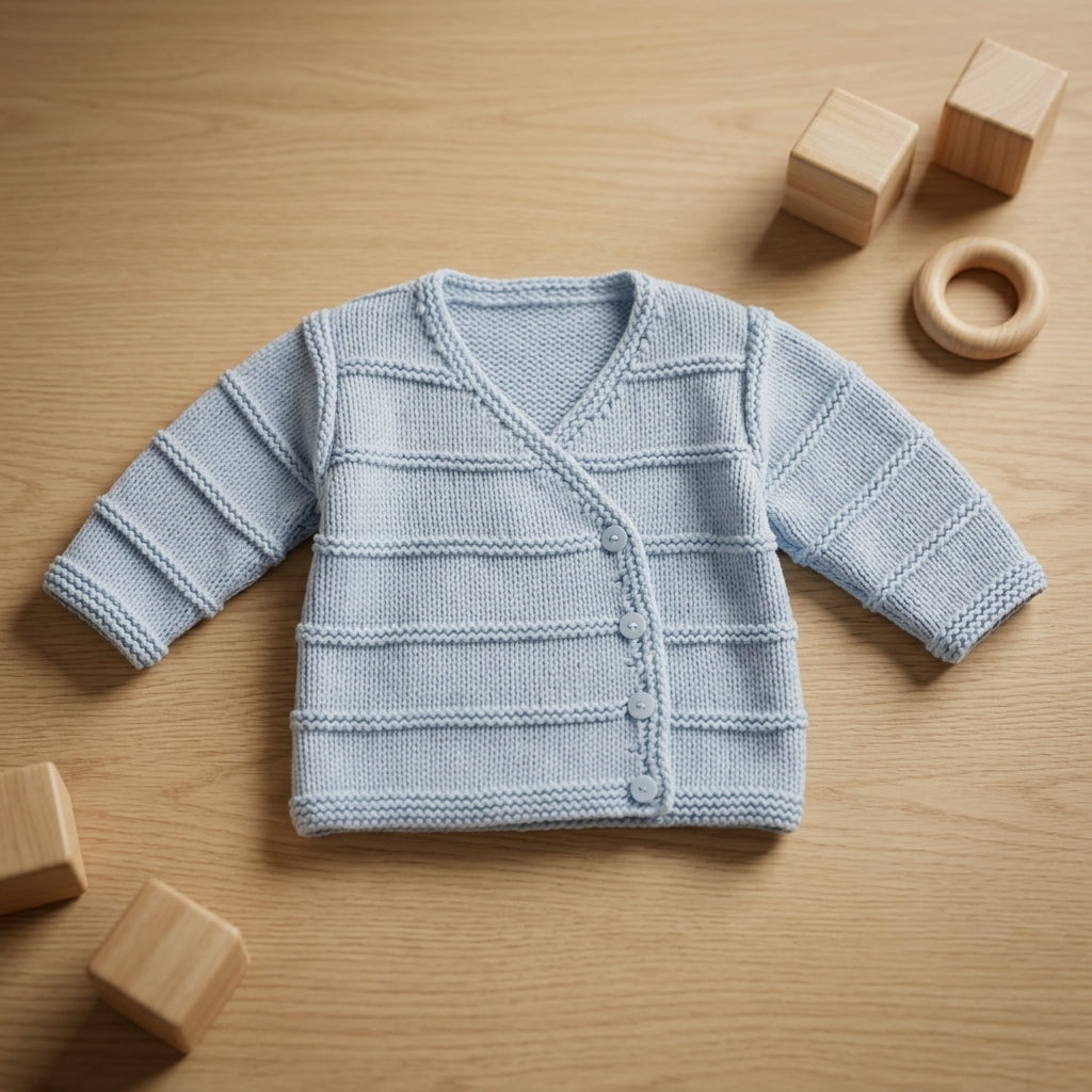 Textured Baby Cardigan Textured v3 | Crochet Pattern PDF