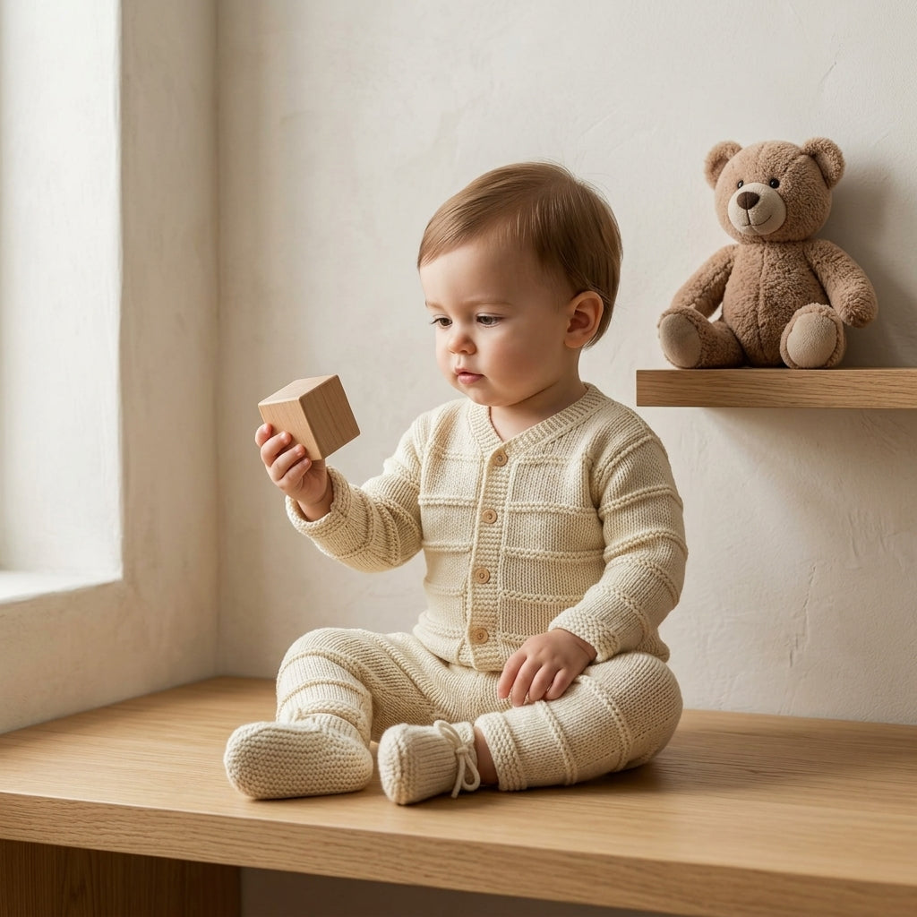 Textured Baby Cardigan Textured v3 | Crochet Pattern PDF