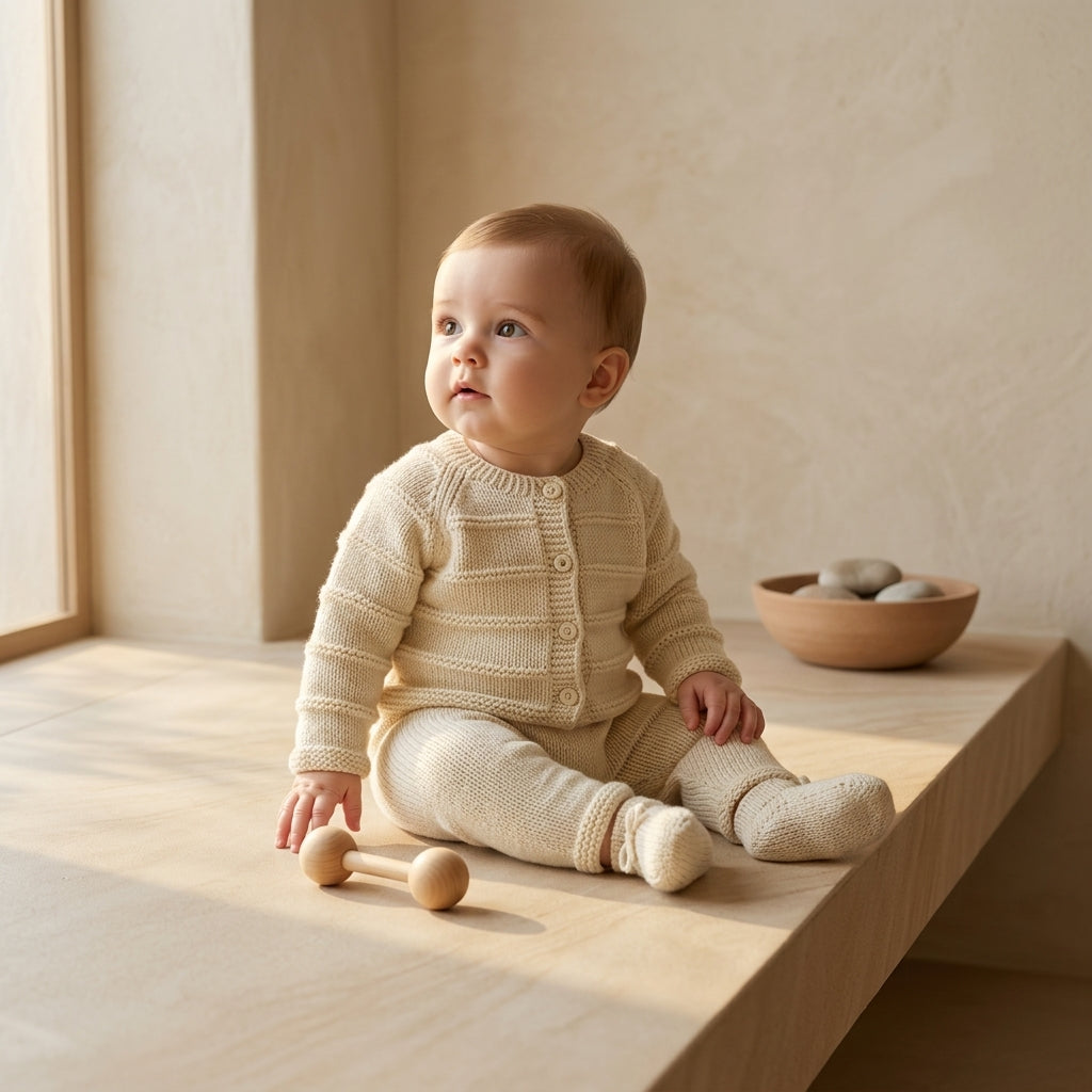 Textured Baby Cardigan Textured v3 | Crochet Pattern PDF