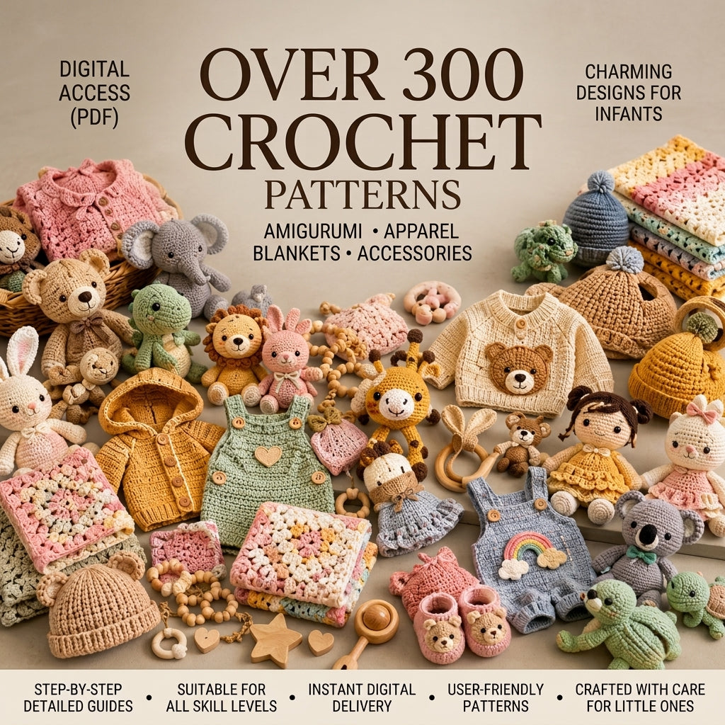 300+ Patterns Bundle Baby Blanket | Crochet Pattern PDF