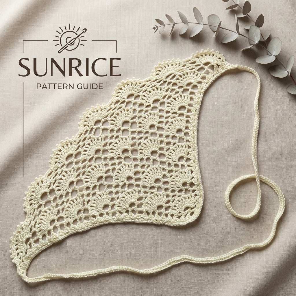 Sunrise Floral Headscarf | Beginner Crochet Pattern PDF