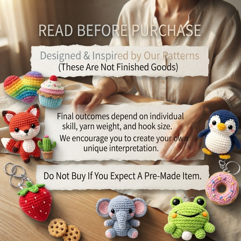 Premium 1500+ Mini Charms | Amigurumi Pattern Pack — Design 2