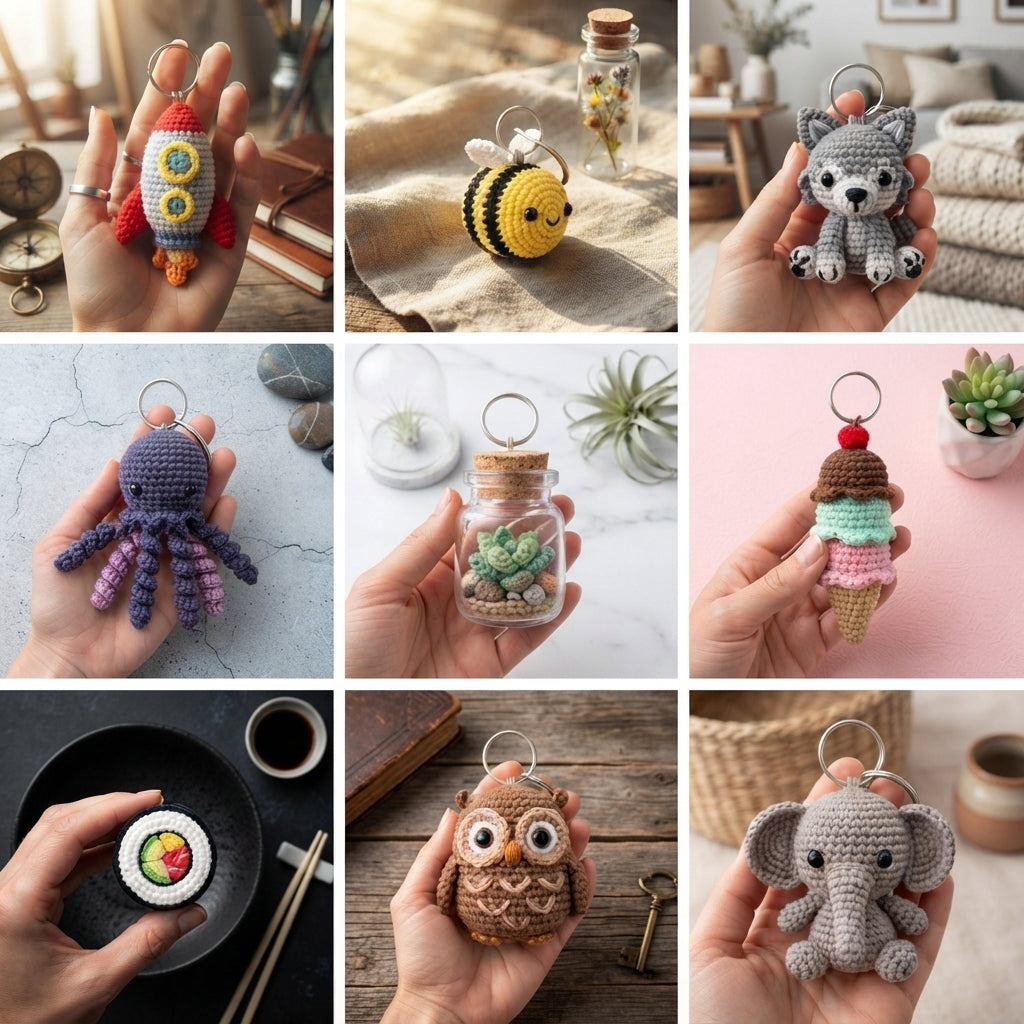 Premium 1500+ Mini Charms | Amigurumi Pattern Pack — Design 2