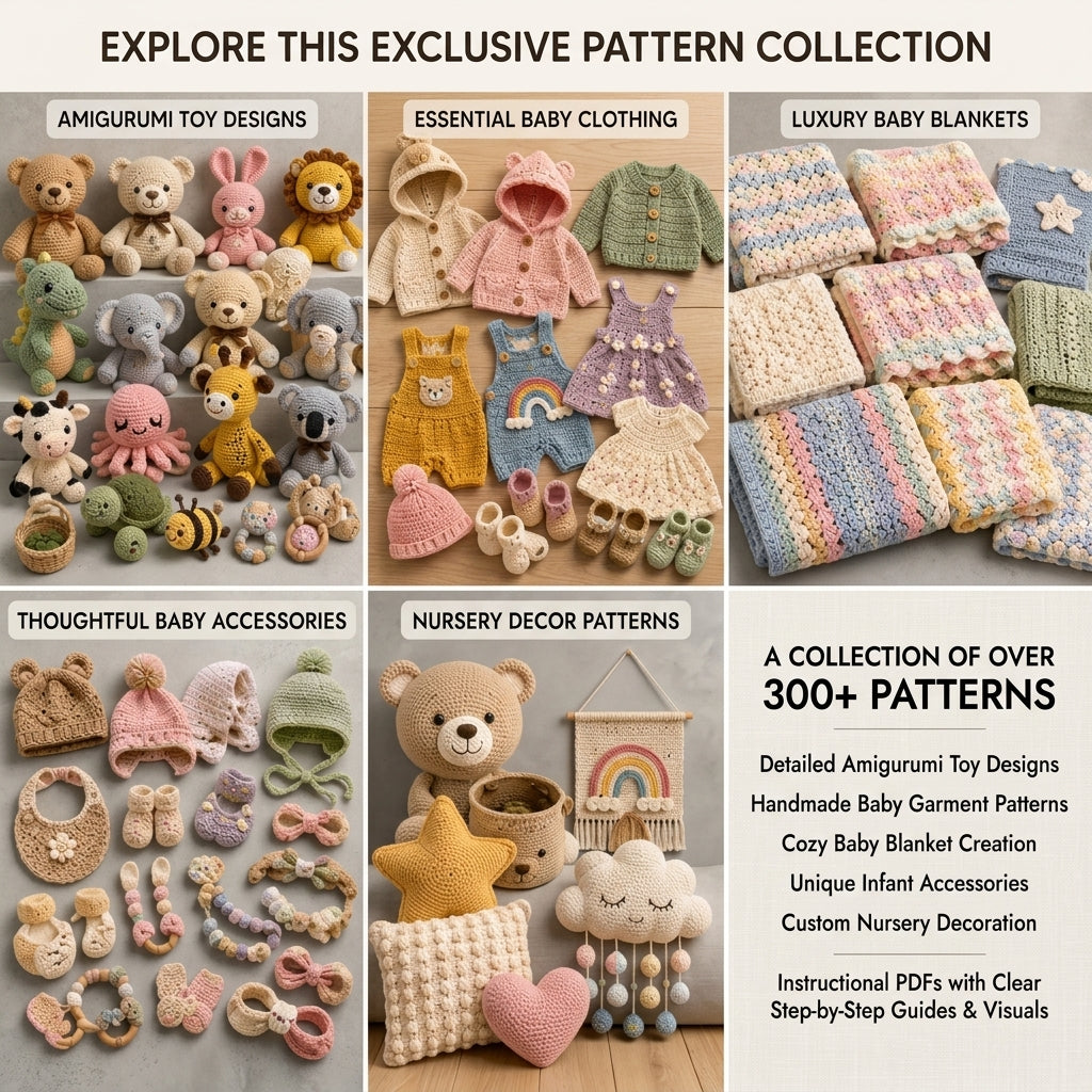 300+ Patterns Bundle Baby Blanket | Crochet Pattern PDF