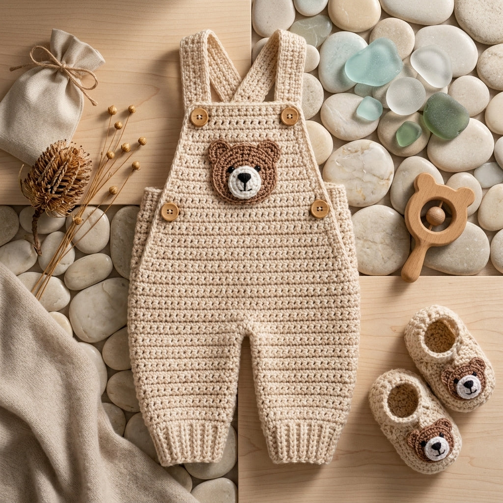 Bear Ears Baby Booties | Crochet Pattern PDF