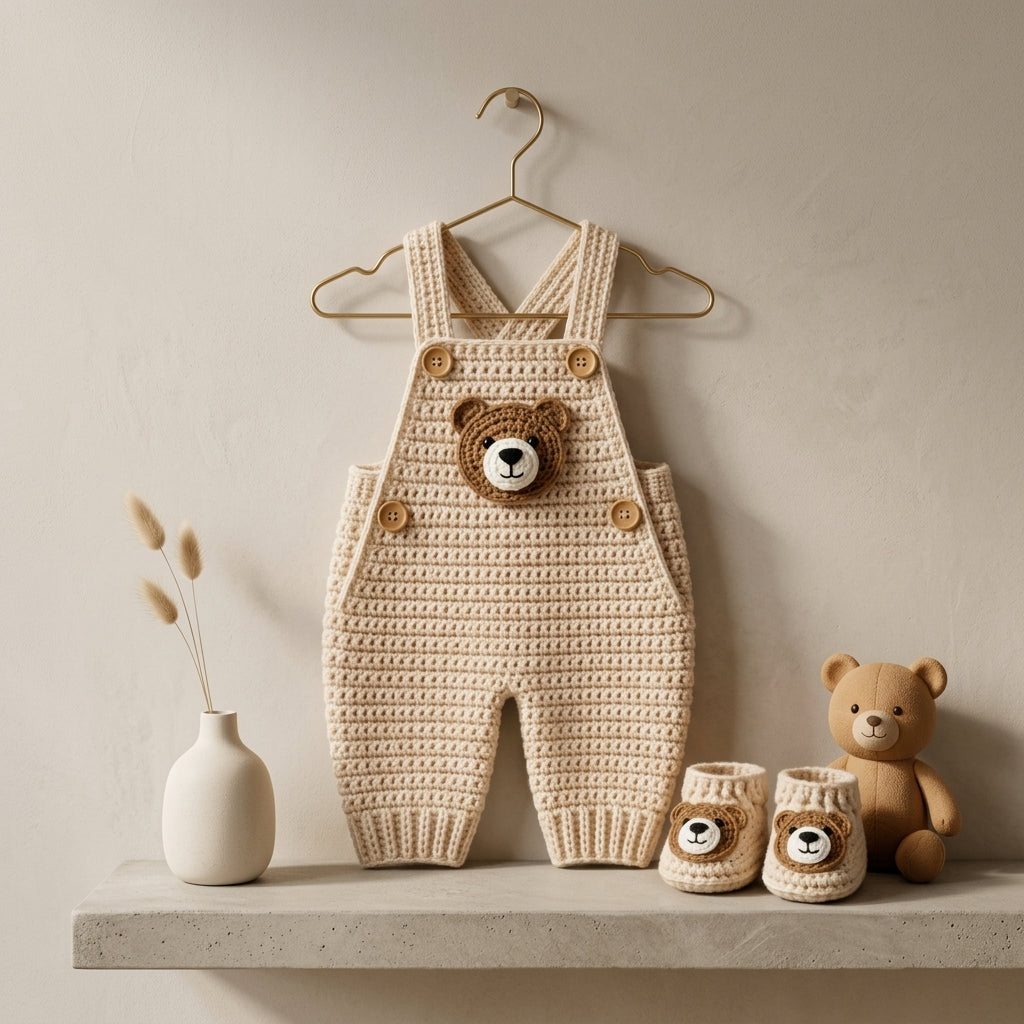 Bear Ears Baby Booties | Crochet Pattern PDF