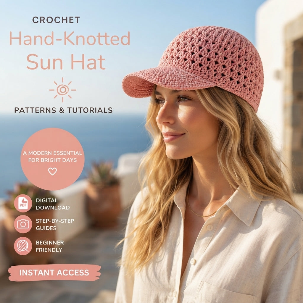 Lovely Visor | Crochet Beach Hat Pattern