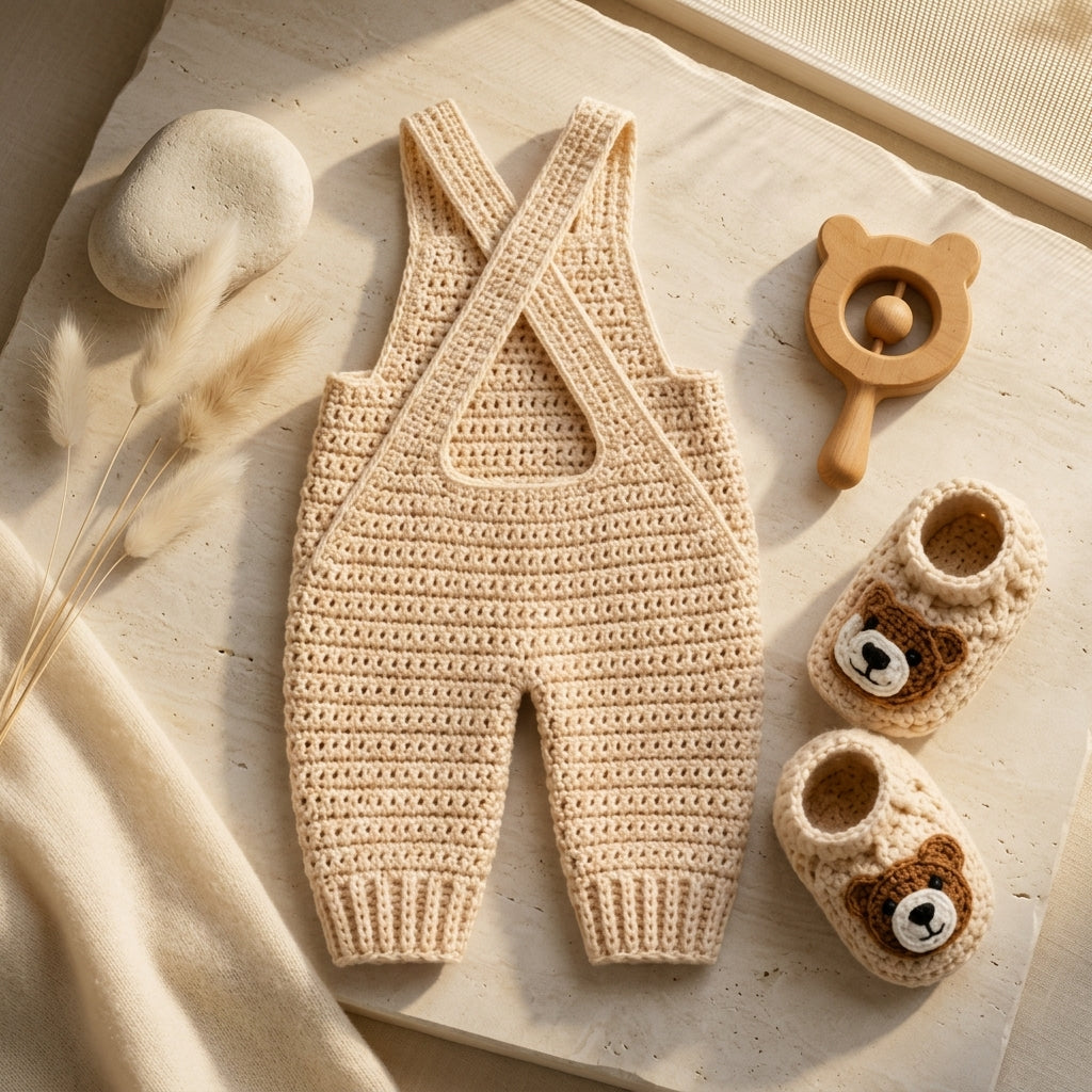 Bear Ears Baby Booties | Crochet Pattern PDF