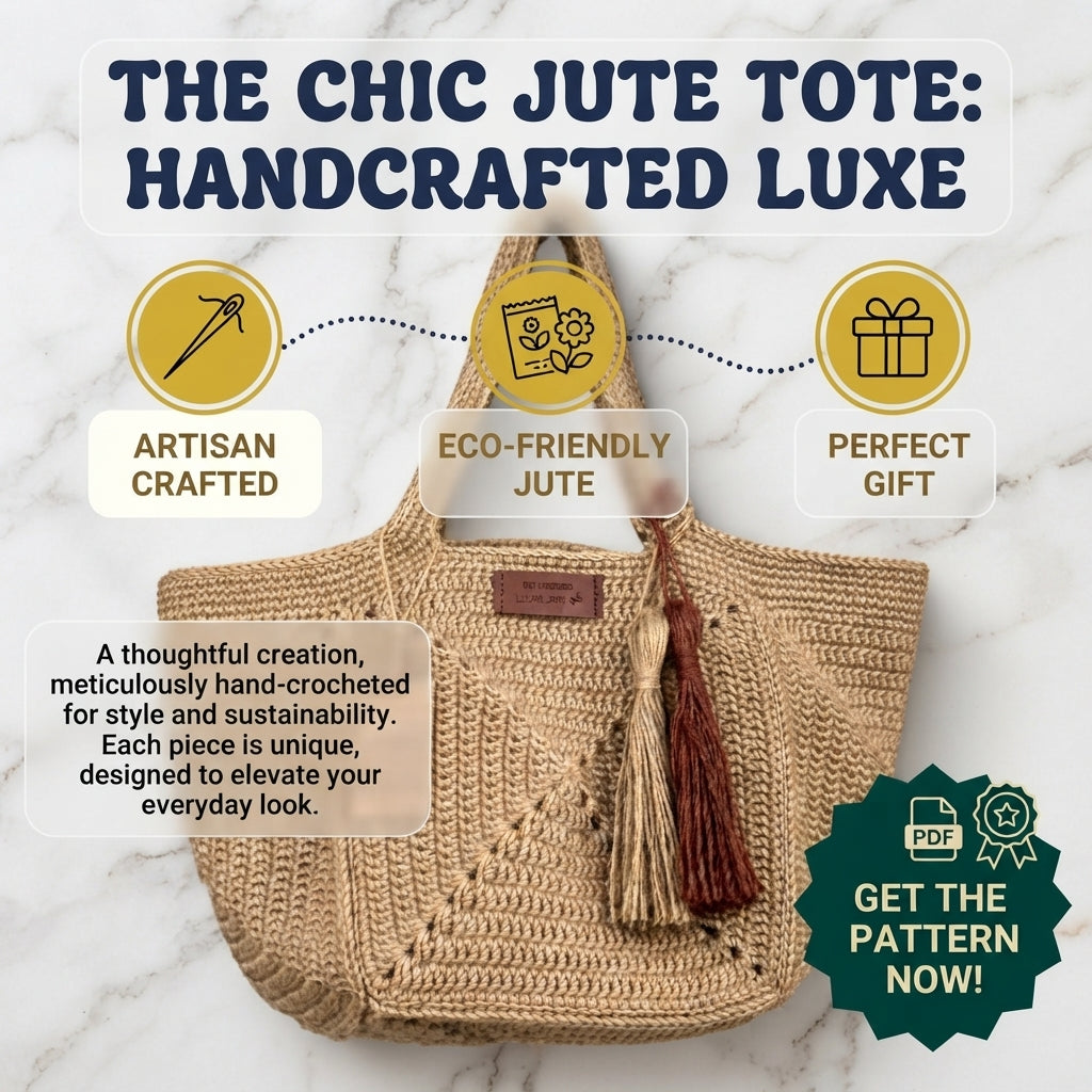 Granny Square Purse Tote | Crochet Pattern PDF
