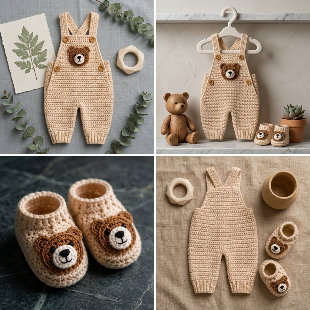 Bear Ears Baby Booties | Crochet Pattern PDF