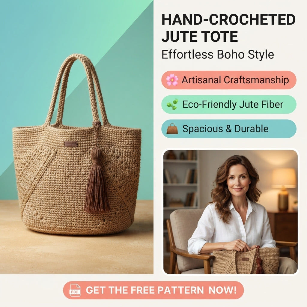 Granny Square Purse Tote | Crochet Pattern PDF