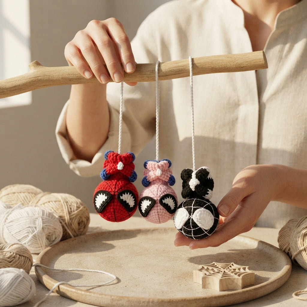 Adorable Bag Charm Keychain | Crochet Pattern PDF — Design 4